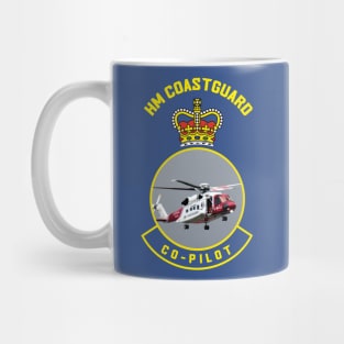 Co-Pilot - HM Coastguard rescue Sikorsky S-92 helicopter based on coastguard insignia Mug